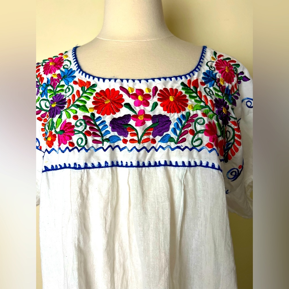 Unbranded embroidered cotton boho shirt